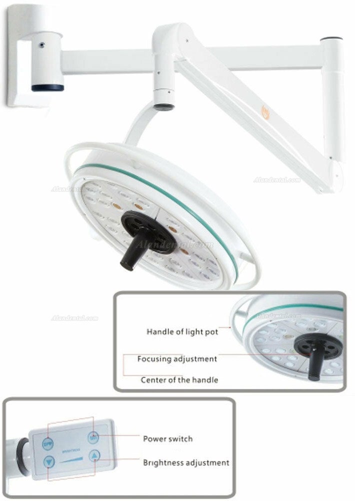 KWS KD-2036D-1 108W Wall Hanging Shadowless Lamp Surgical Medical Exam Light